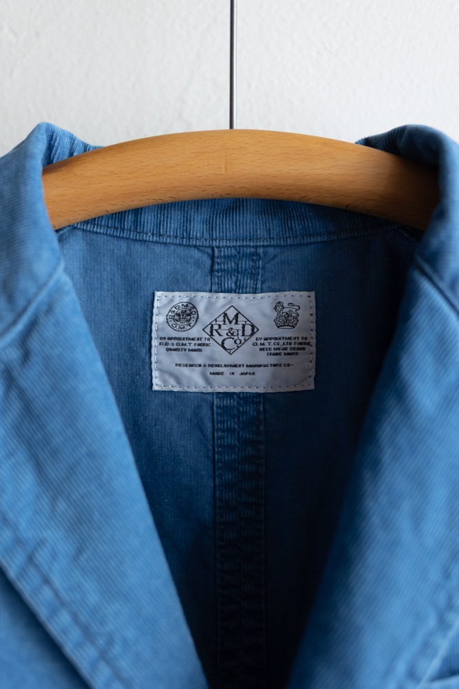 R&D.M.Co- (OLDMAN'S TAILOR) | INDIGO LIGHT CORDUROY JACKET Col