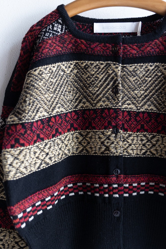 ASEEDONCLOUD アシードンクラウド | Seiyakou jacquard cardigan Col