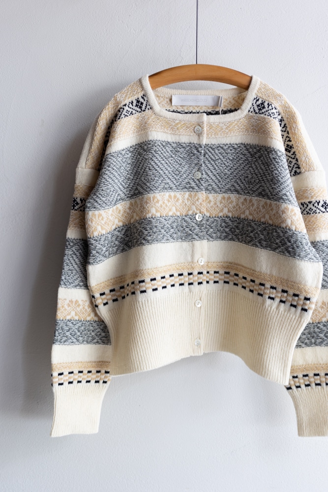 コウサカユウト ASEEDONCLOUD アシードンクラウド | Seiyakou jacquard cardigan Col