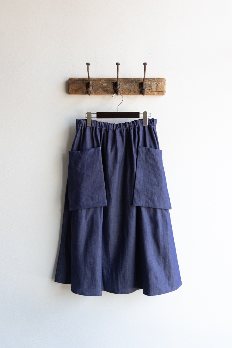 R&D.M.Co- (OLDMAN'S TAILOR) | COTTON DENIM POCKET SKIRT Col
