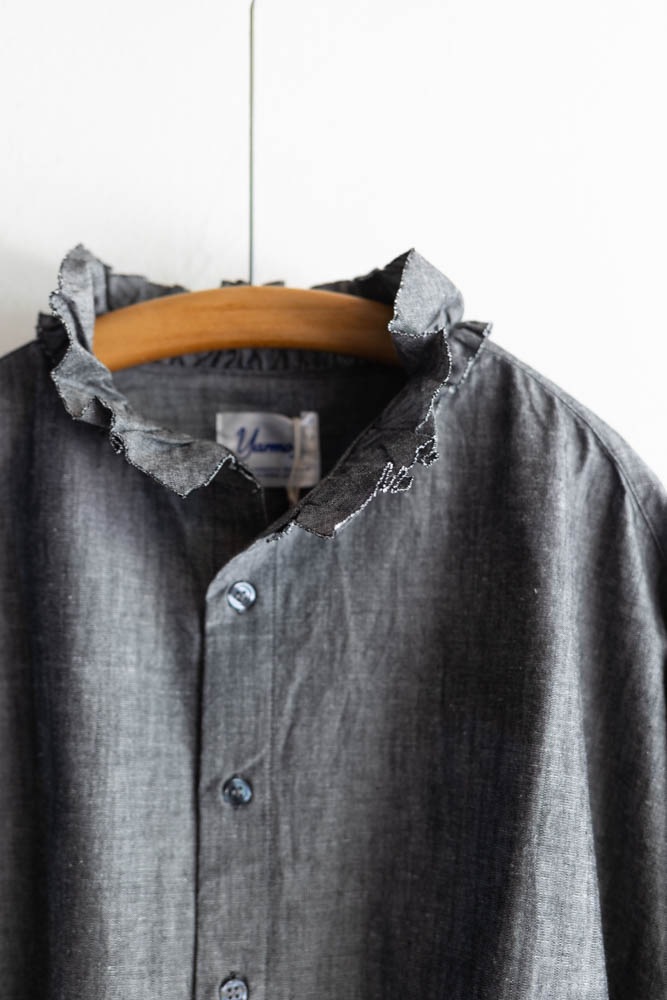 Yarmo ヤーモ | Dungaree Ruffle Shirts Col : Black 通販