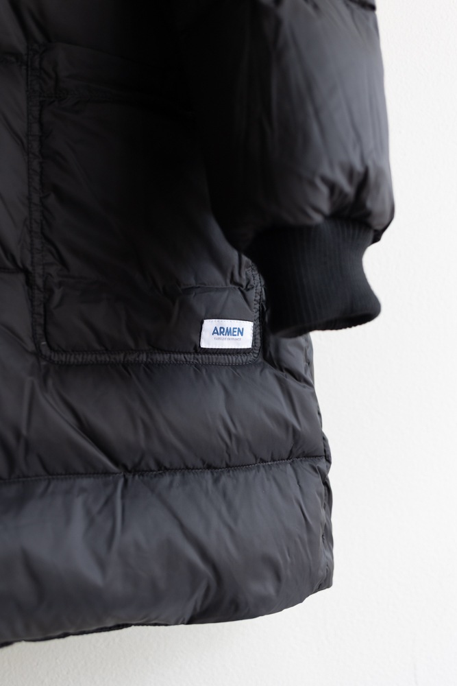 ARMEN アーメン | POLYESTERxCOTTON REVERSIBLE DOWN SNAP FRONT