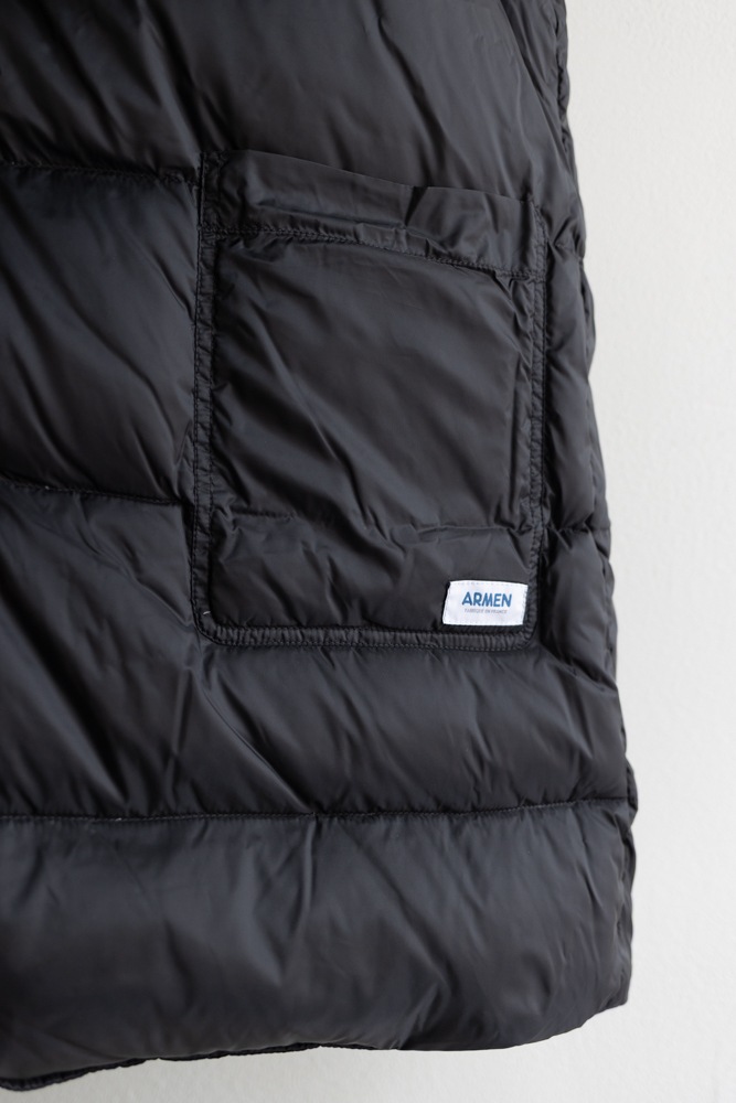 ARMEN アーメン | POLYESTERxCOTTON REVERSIBLE DOWN SNAP FRONT