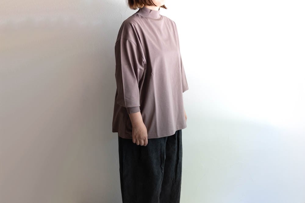 ALWEL オルウェル | MOCK NECK PO SHIRTS Col : COCOA 公式通販