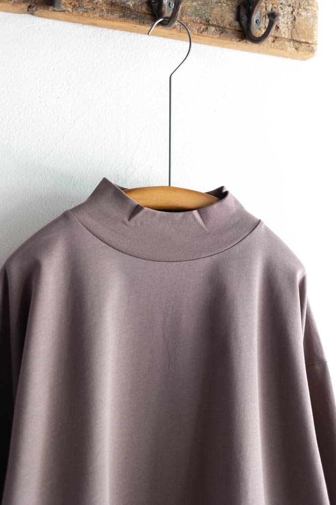 ALWEL オルウェル | MOCK NECK PO SHIRTS Col : COCOA 公式通販