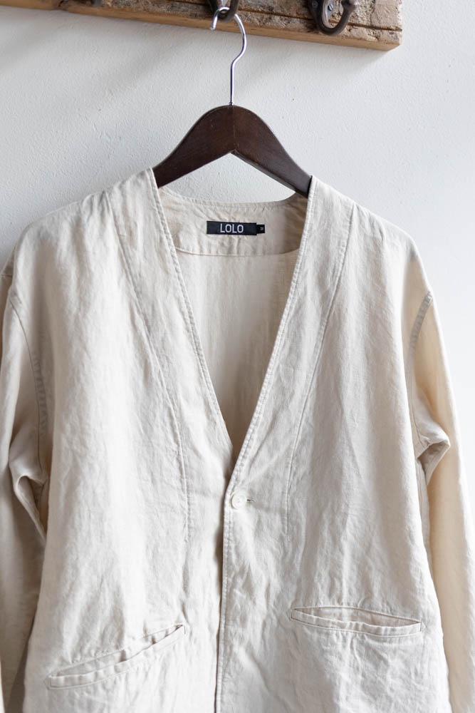 LOLO ロロ | LS-432 リネン カラーレス シャツジャケット Col