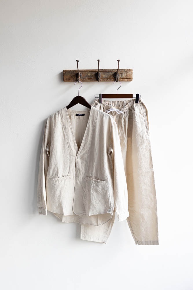 LOLO ロロ | LS-432 リネン カラーレス シャツジャケット Col