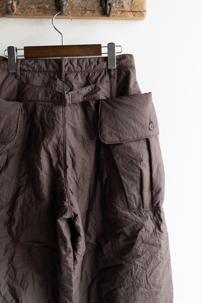 ASEEDONCLOUD アシードンクラウド | P.E. trousers Col : Brown 公式