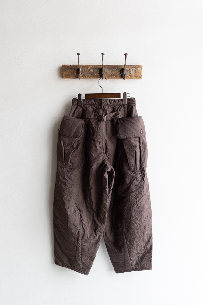 ASEEDONCLOUD アシードンクラウド | P.E. trousers Col : Brown 公式