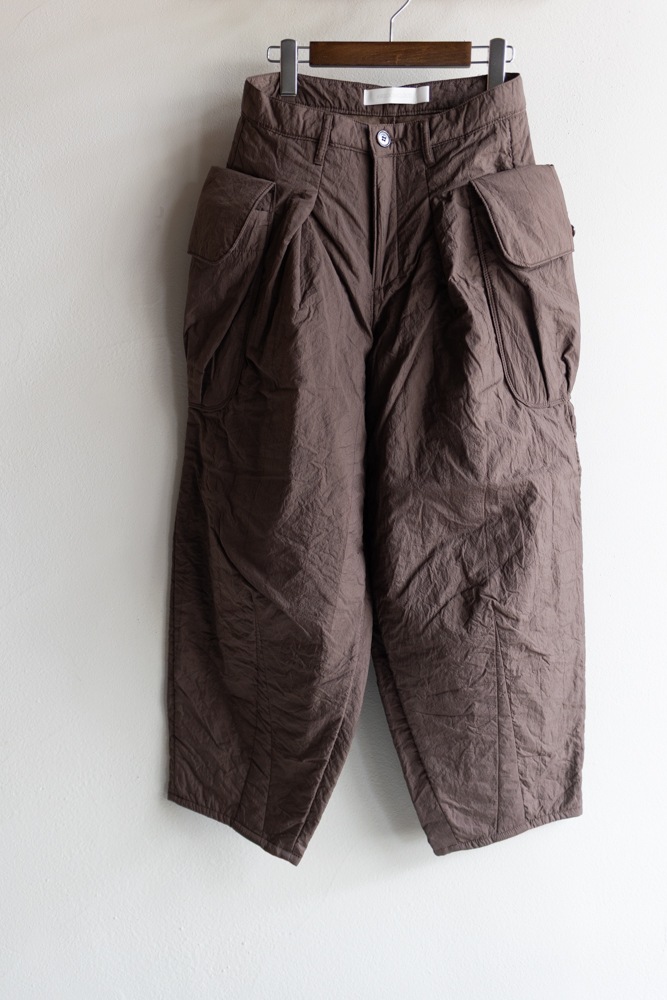 ASEEDONCLOUD アシードンクラウド | P.E. trousers Col : Brown 公式