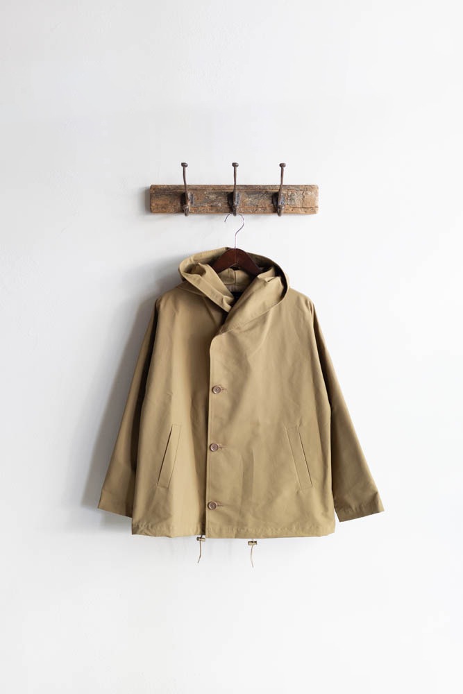 トラバイユマニュアル パーカー ジャケット フード コーデュラ ベージュ TRAVAIL MANUEL トラバイユマニュアル コーデュラ 64クロス