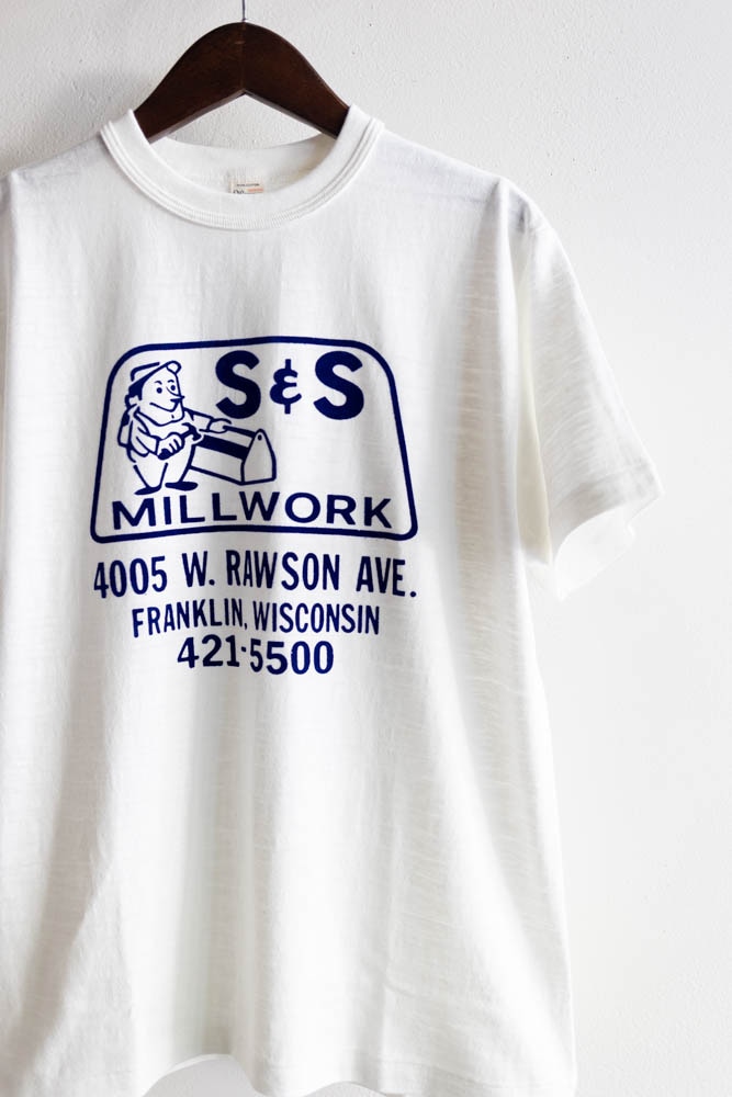 未使用 Lサイズ 白 WAREHOUSE ウエアハウス 4601 S&S WAREHOUSE ウエアハウス | Lot.4601 PRINT-T 