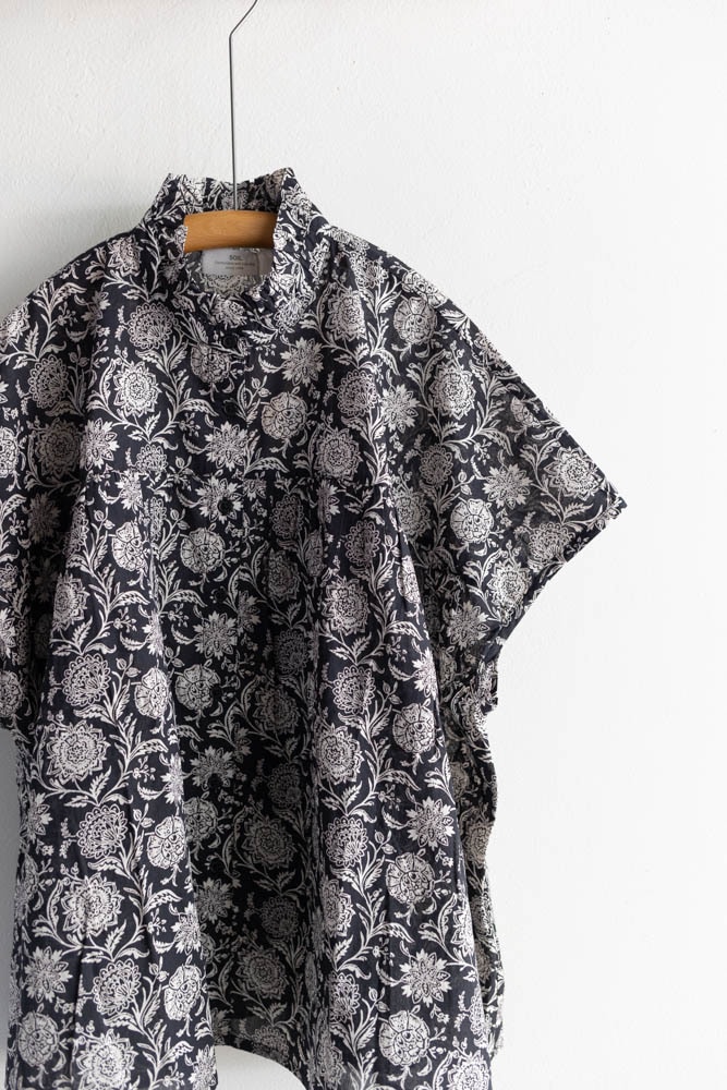 SOIL ソイル | 80s VOILE TWO TONE FLOWER PRINT FRILL COLLAR