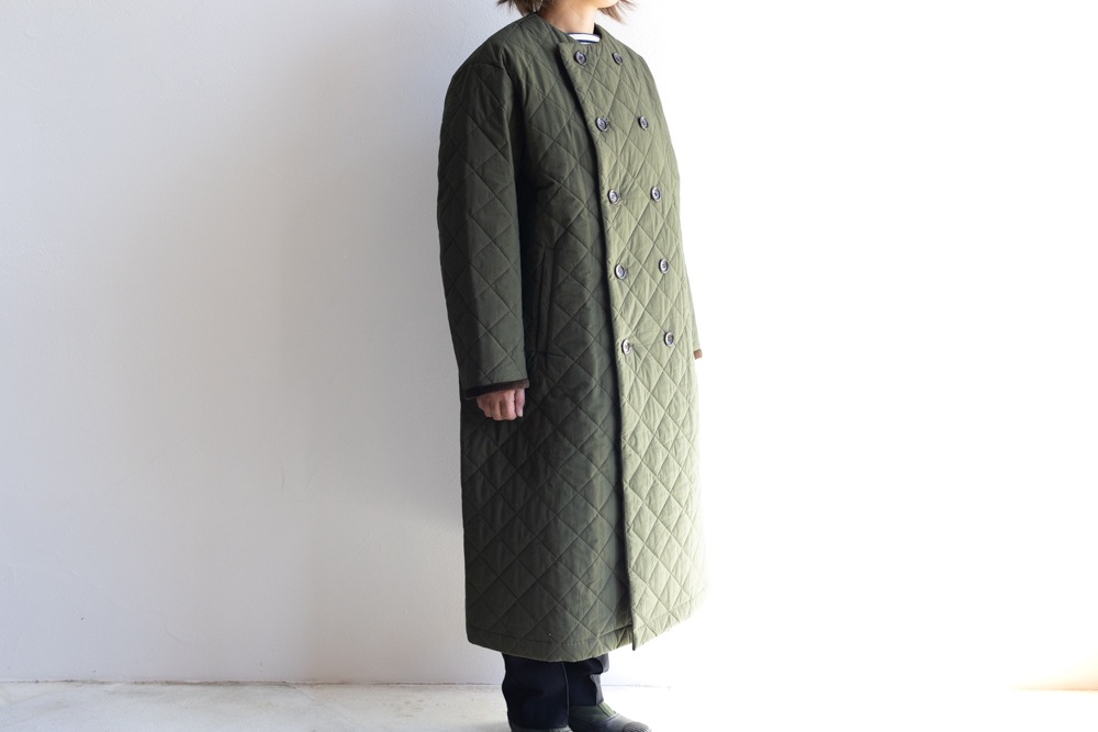 R&D.M.Co- (OLDMAN'S TAILOR) | QUILTING DOUBLE BUTTON COAT Col