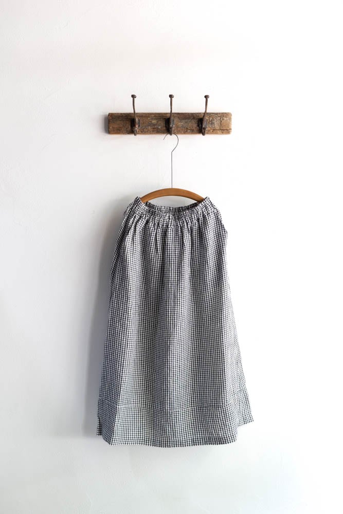 SOIL ソイル /60s LINEN CHECK EASY SKIRT 1_000000001781.jpg?1748174230