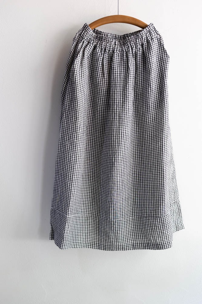 SOIL ソイル ／60s LINEN CHECK EASY SKIRT 1_000000001781.jpg?1748174230