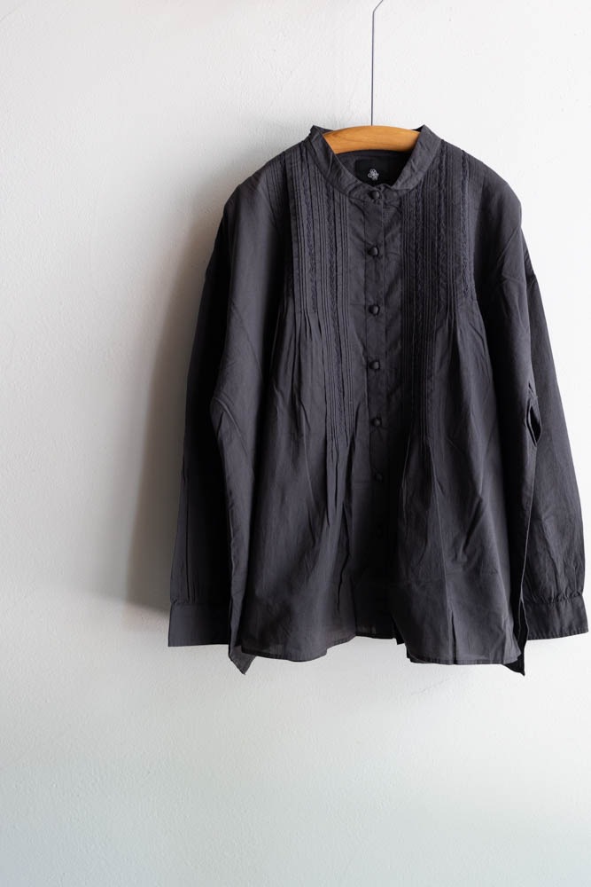 人気アイテム メゾンドソイル soil de maison | PINTUCK CAMBRIC ORGANIC 60s トップス