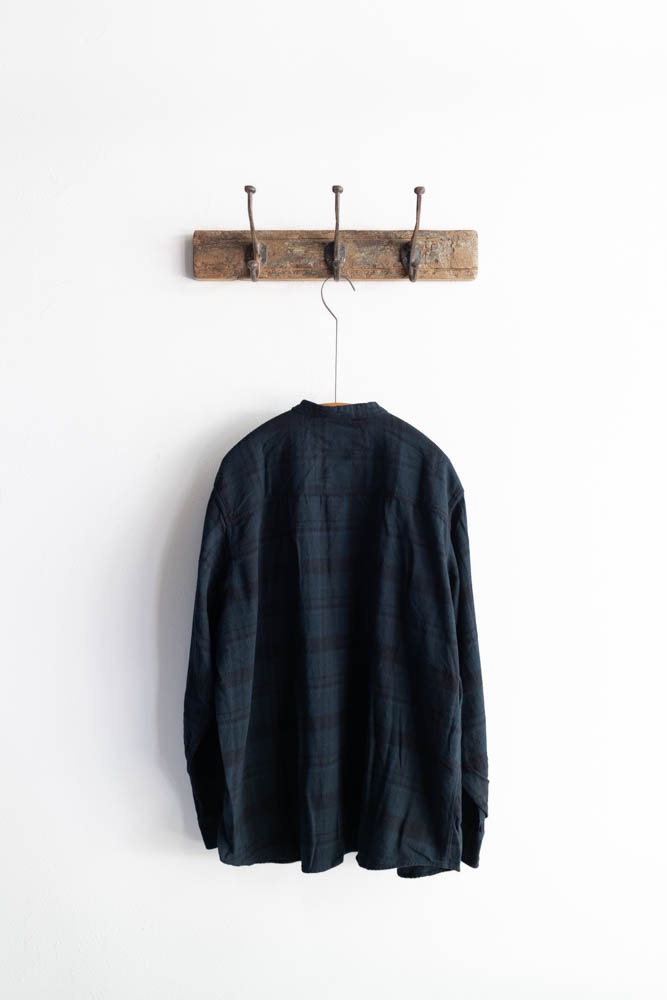 Vas-y Lentement ヴァジーラントモン | BANDED COLLAR L/SL OVERSIZED