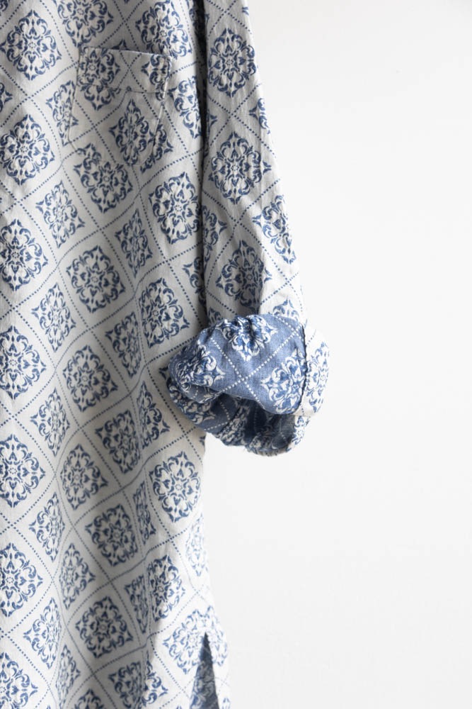 OUTIL CHEMISIER UNIEUX ECRU INDIGO ウティ OUTIL CHEMISIER UNIEUX ECRU INDIGO ウティ - メルカリ