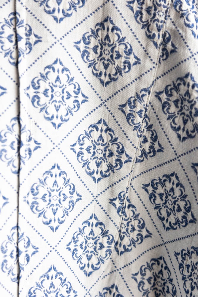 OUTIL ウティ | CHEMISIER CORSIER Col : ECRU/INDIGO 公式通販