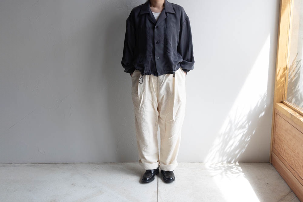 【希少】outil ウティ pantalon cuers アシンメトリー 製品染 OUTIL PANTALON CUERS ウティ アシンメトリーパンツ (OU-P024)