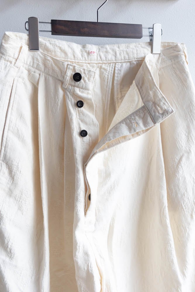 希少】outil ウティ pantalon cuers アシンメトリー 製品染 PANTALON