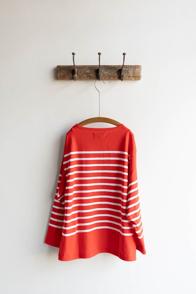 最終値下げ！OUTIL ウティ TORICOT HABAS バスクシャツ outil ウティ : tricot habas バスクシャツ (bright marigold