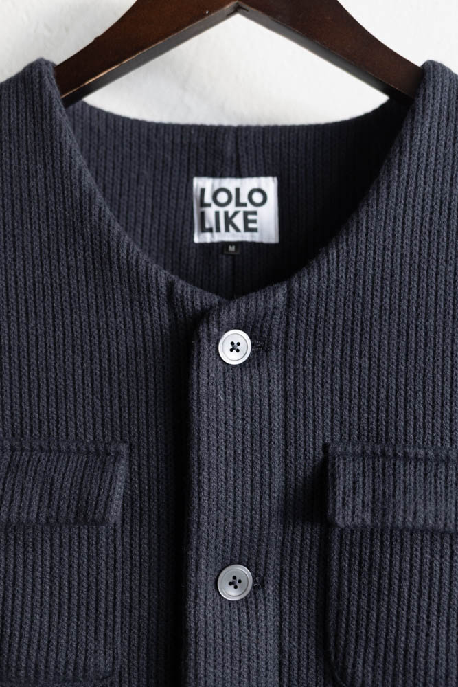 LOLO LIKE | 2重仕立て ニードルベスト Col : ネイビー 公式通販