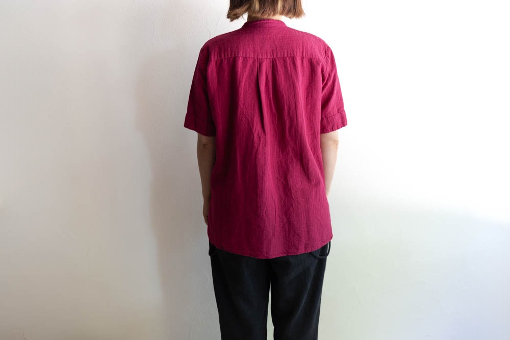 b1409＊ TIGRE BROCANTE ソフトネル起毛 丸襟 コットンシャツ fit=scale-down,w=1200