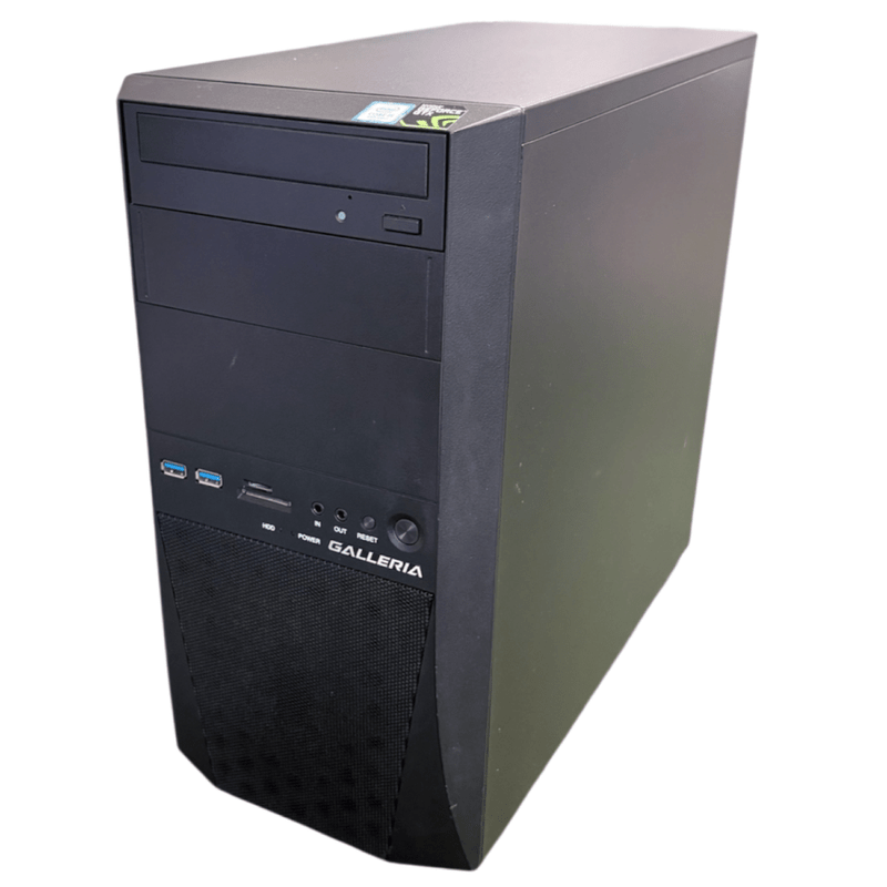 ☆中古ゲーミングデスクトップパソコン☆Corei5-8世代/メモリ8GB/SSD256GB+HDD1TB/ドスパラ【GALLERIA DT】/[在庫No.10480]【狛江店】2026.7.13