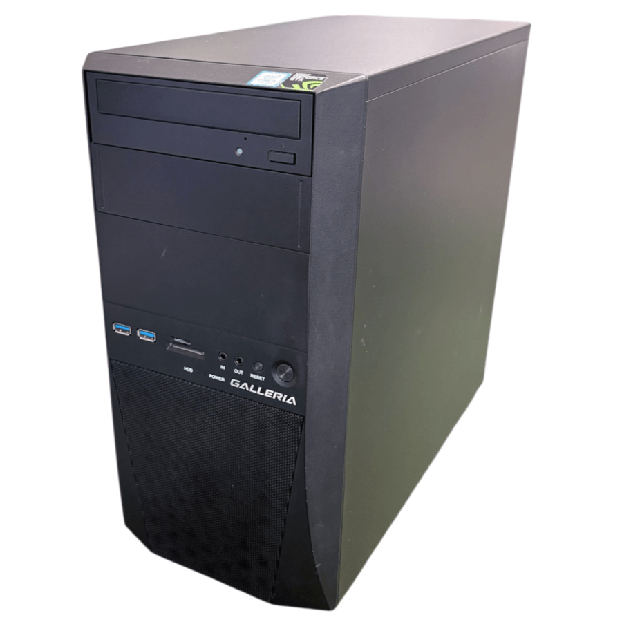 ☆中古ゲーミングデスクトップパソコン☆Corei5-8世代/メモリ8GB/SSD256GB+HDD1TB/ドスパラ【GALLERIA DT】/[在庫No.10480]【狛江店】2026.7.13