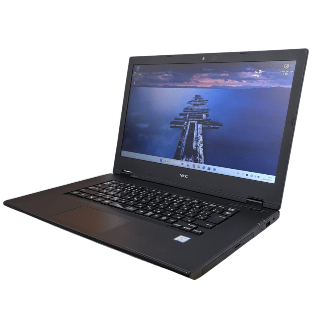 ☆15.6inch中古ノートパソコン☆Corei5-8世代/メモリ16GB/SSD256GB/NEC【VersaPro VKM16X-5】/[在庫No.12245]【狛江店】2026.7.14