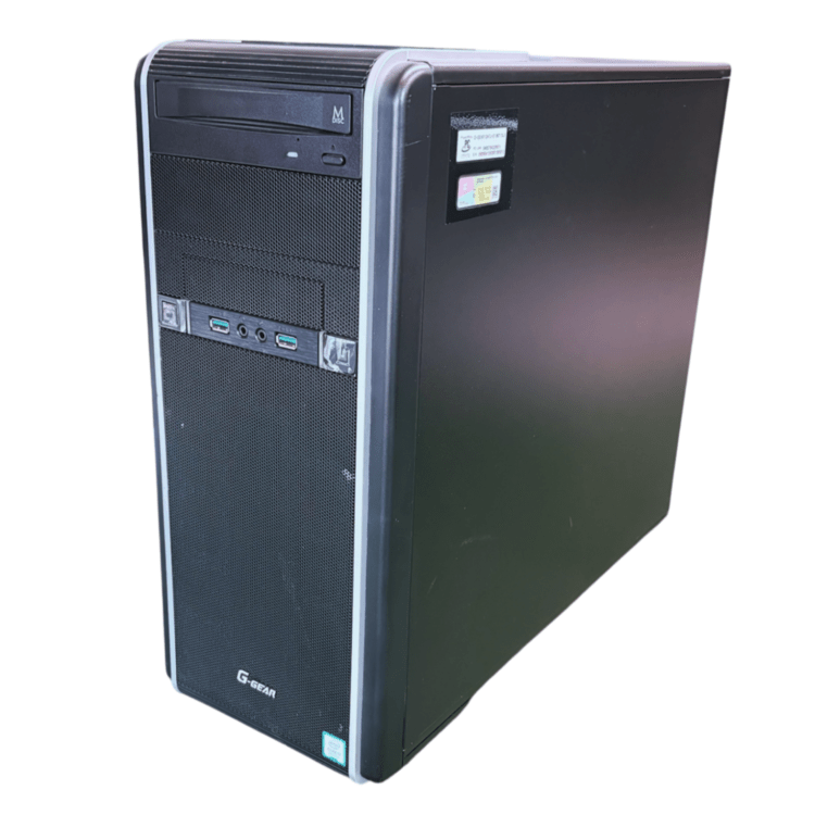 ☆中古ゲーミングデスクトップパソコン☆Corei7-9世代/メモリ16GB/SSD512GB+HDD1TB/TSUKUMO【G-GEAR GA7J-G】/[在庫No.10479]【狛江店】2026.7.13