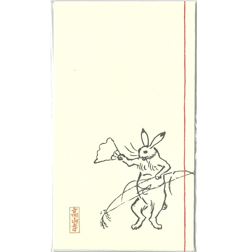 ぽち袋 鳥獣戯画 ウサギ扇子 | 紙類 | 東京国立博物館ミュージアムショップ