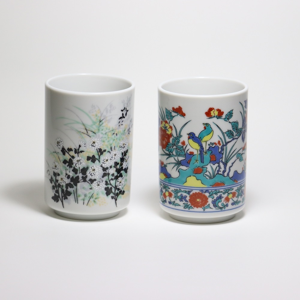 中国古玩　粉彩人物文湯呑 湯呑 各2種【・秋草文・色絵花鳥文】 | 日用品 | 東京国立博物館