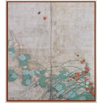 ミニチュア屏風 夏秋草図屏風 | ミニチュア屏風・絵巻 | 東京