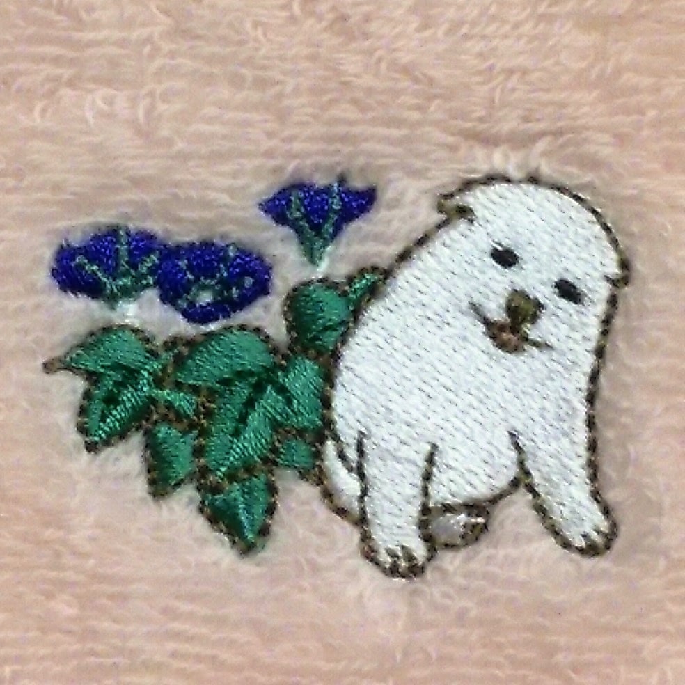 オリジナルタオルハンカチ 朝顔狗子図 | ハンカチ | 東京国立博物館