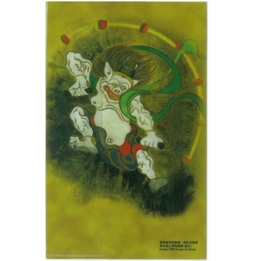 三つ折クリアファイル 風神雷神図屏風 | クリアファイル | 東京国立