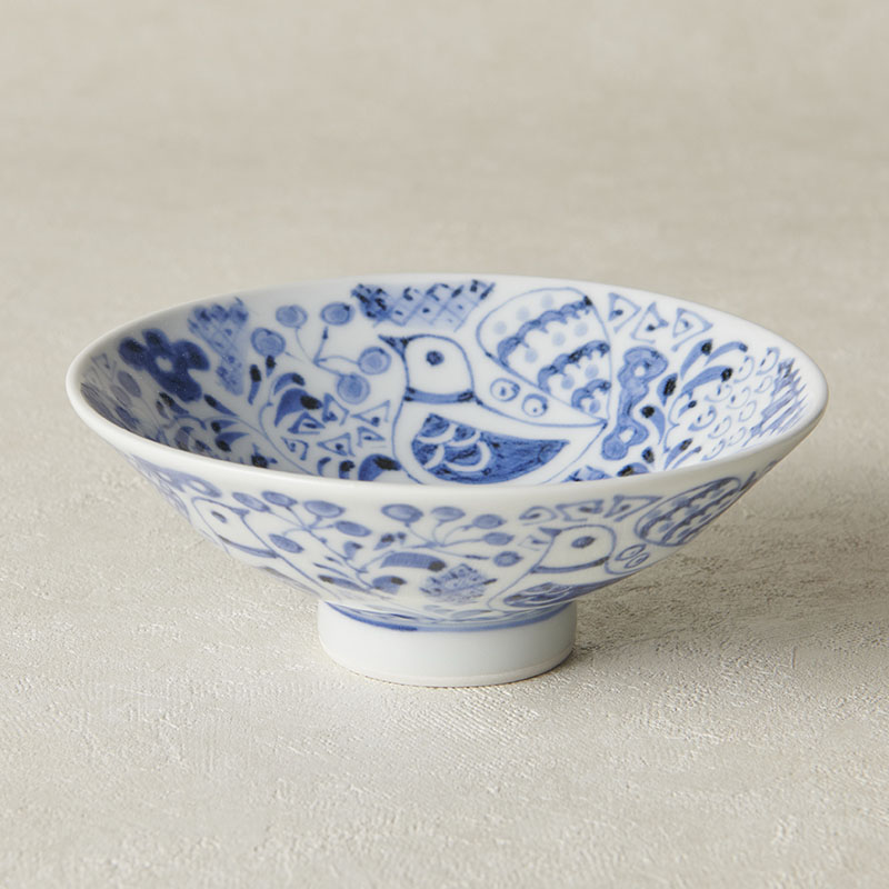 平形夏茶碗 彩色抹茶茶碗 墨貫入 坂倉善右衛門作 萩焼 | 萩焼屋Hagiyakiya