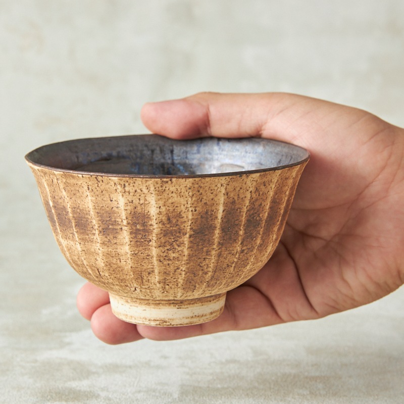 砥部焼 陶房Kibi】錆墨 茶碗 | タイプ別,碗,飯碗 | 砥部焼通販【とべ