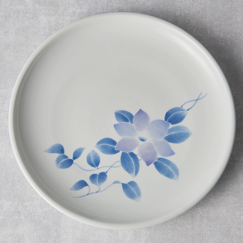 砥部焼 南光窯】クレマチス 9寸皿 | タイプ別,皿・プレート,大皿(24cm