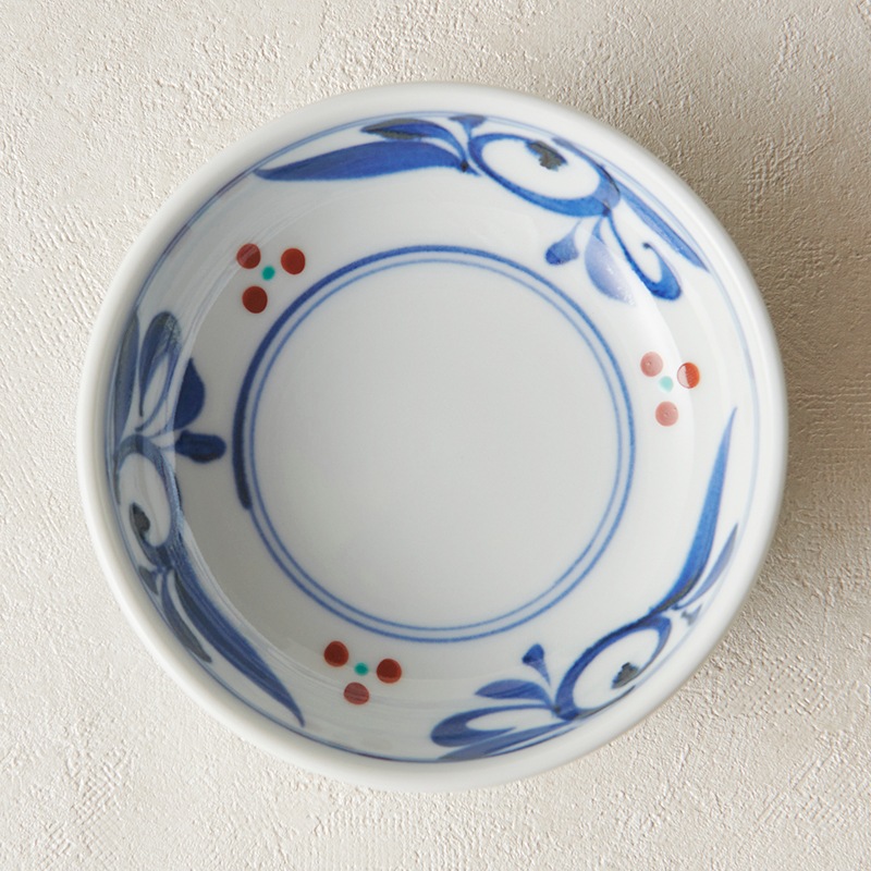 砥部焼 千山窯】組鉢小 上絵三ッ紋 | タイプ別,鉢・ボウル,小鉢(12cm