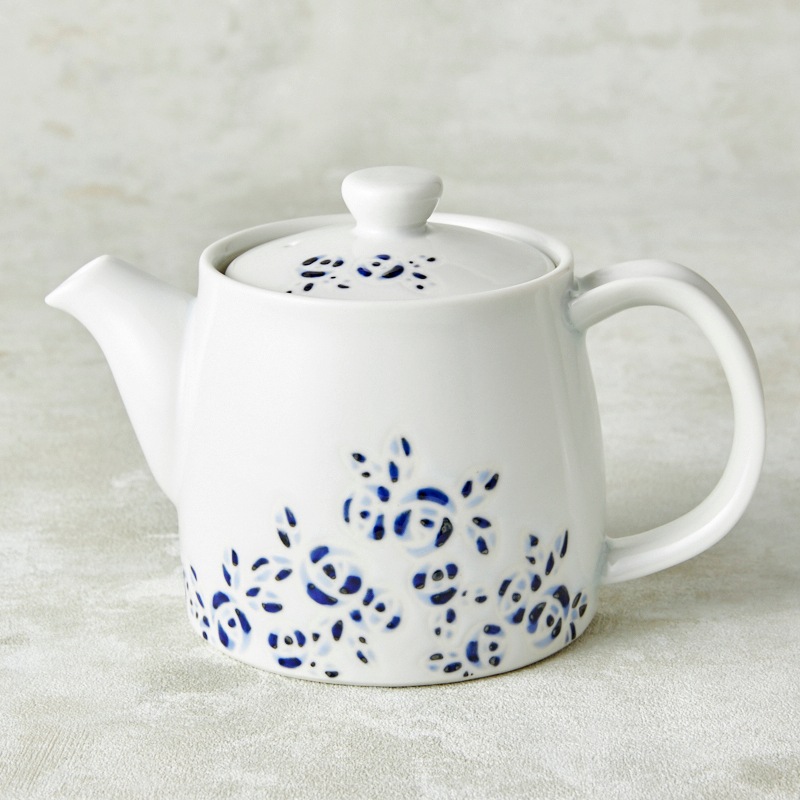 砥部焼 きよし窯】ティーポット ミニバラ | タイプ別,急須