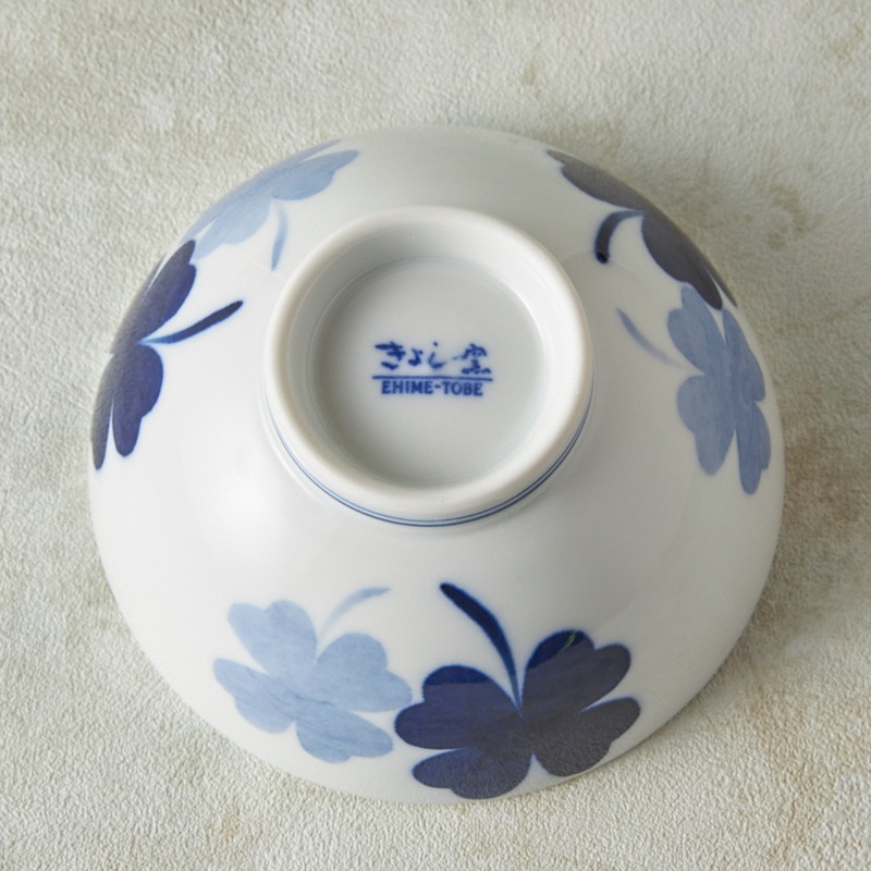 茶碗　クローバー 波佐見焼 クローバー柄 茶碗 - クラフト南風