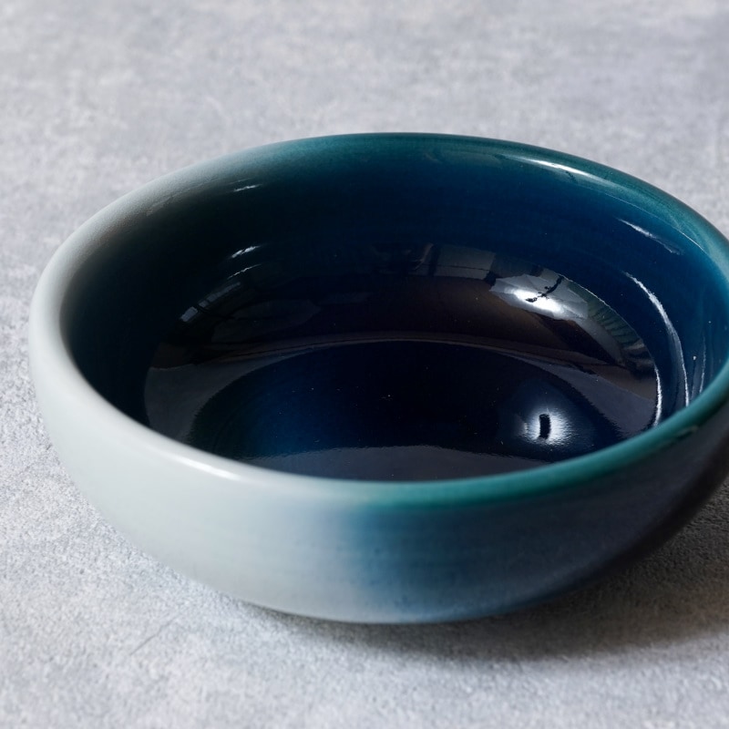 深海ブルーの手作り陶碗 深海ブルー®とんぼ玉 - TANZAWA Online shop