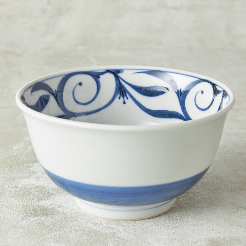 砥部焼 器屋ひより】うどん鉢 唐草 | 特産品別,砥部焼 | 砥部焼通販