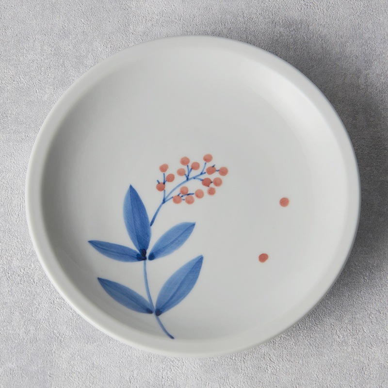 砥部焼 南光窯】南天 5.7寸皿 | 特産品別,砥部焼 | 砥部焼通販【とべ