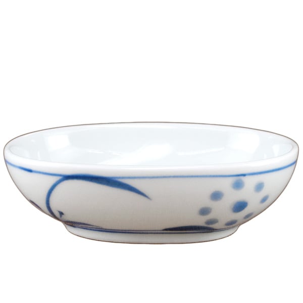 砥部焼 梅山窯 楕円小鉢（太陽）【和食器通販e-tobeyaki.com】