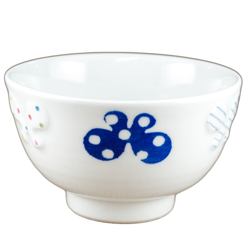 砥部焼 皐月窯 ごはん茶碗（6種の蝶）【和食器通販e-tobeyaki.com】