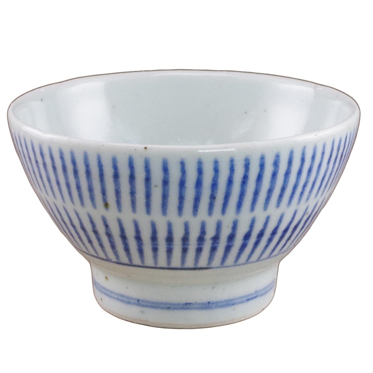 砥部焼 中田窯 くらわんか茶碗（刷毛目）【和食器通販e-tobeyaki.com】